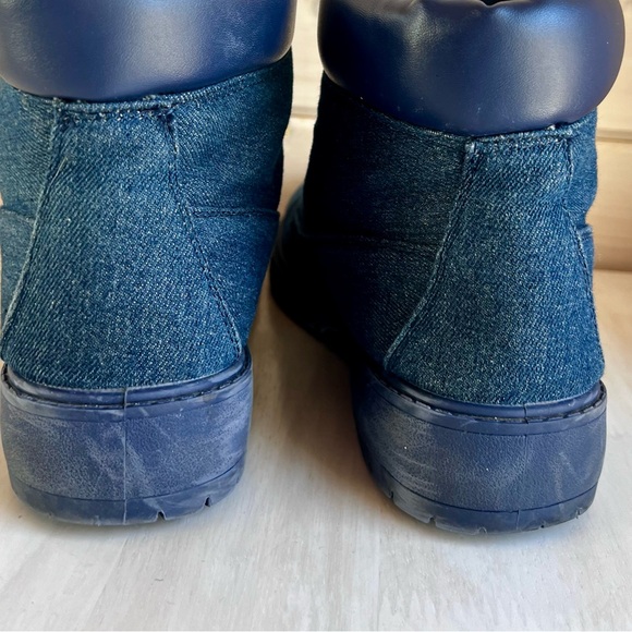 BLUE SUEDE SHOES DENIM ANKLE BOOTS SIZE 10 - Picture 9 of 15